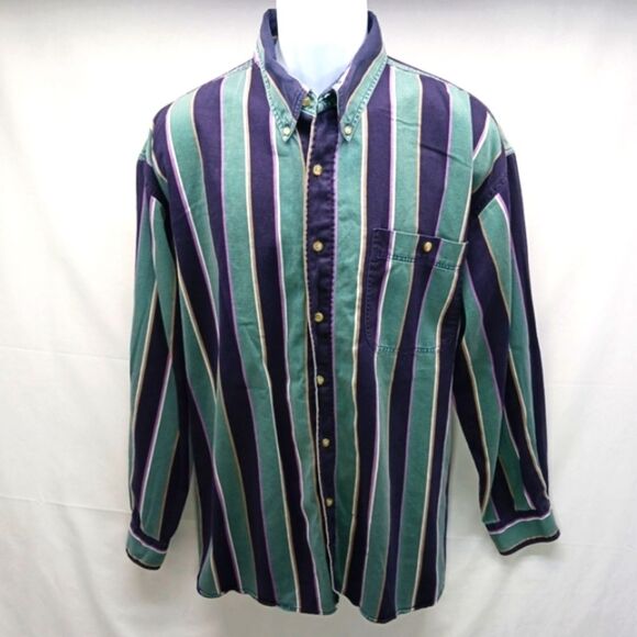 Members Only 80s Vintage XL 100% Cotton Casual Button Down Shirt Men's XL..... - Picture 1 of 10